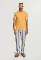 Living Shirts Cotton Crew Neck T-Shirt | Pastel Pumpkin 75050-2278