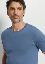 Living Shirts Cotton Crew Neck T-Shirt | Retro Blue 75050-2626