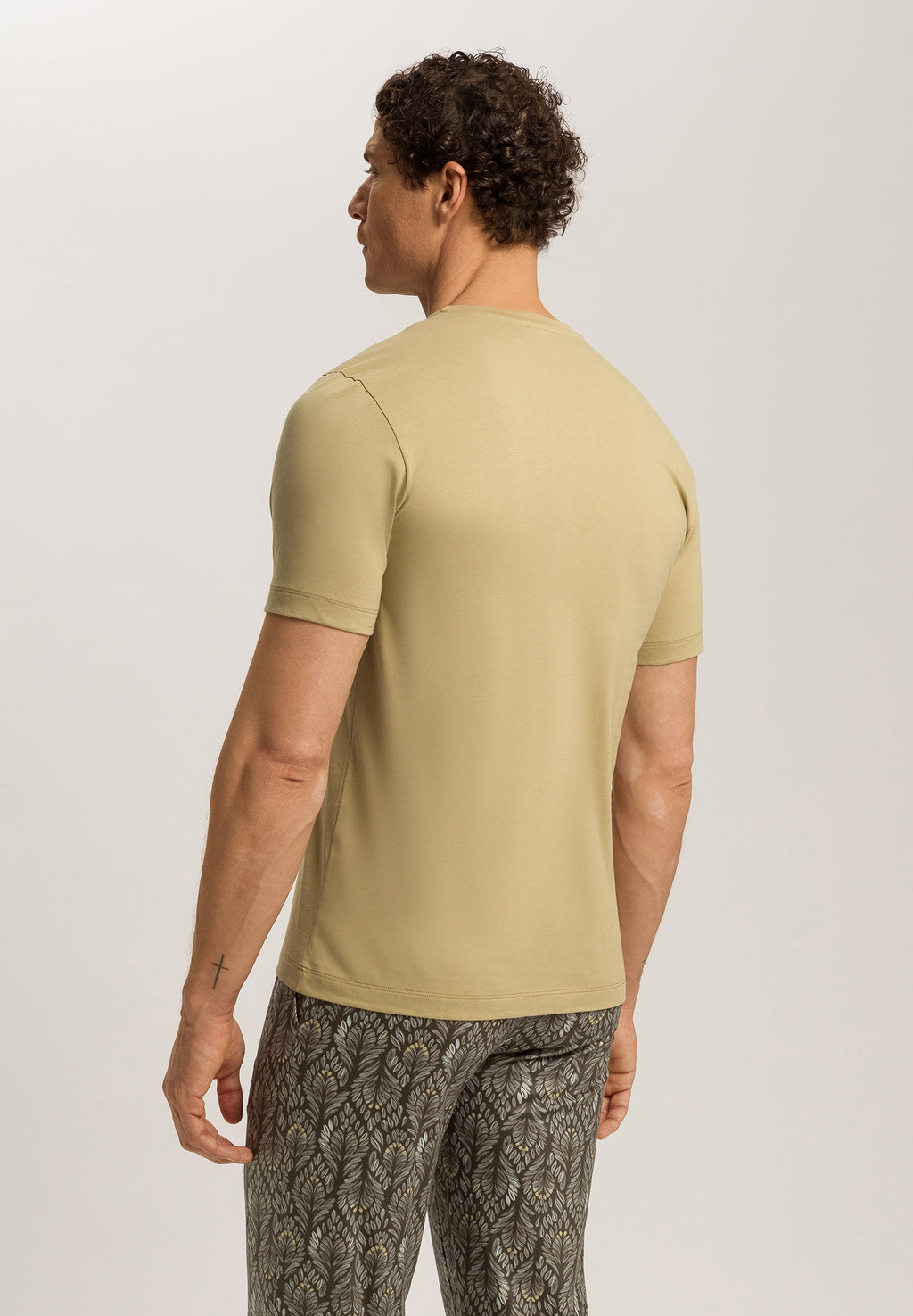 Living Shirts Jersey Cotton Crew Neck T-Shirt | Cardamom 75050-2728