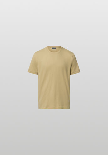 yellow t-shirt on light grey background