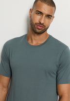 Living Shirts Cotton Crew Neck T-Shirt | Studio Green 75050-2739