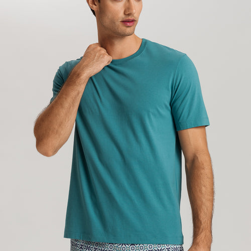 Living Shirts Jersey Cotton Crew Neck T-Shirt | Mountain Water 75050-2740