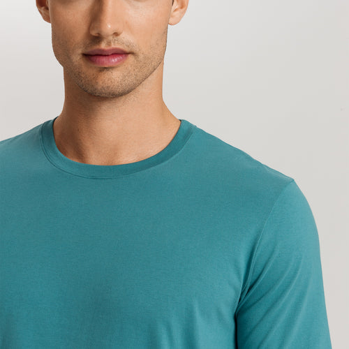 Living Shirts Jersey Cotton Crew Neck T-Shirt | Mountain Water 75050-2740