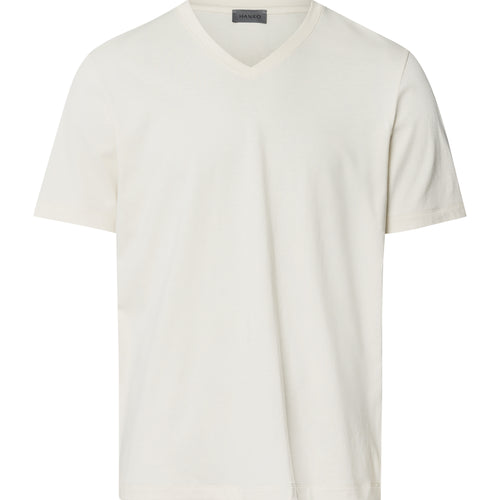 Living Shirts Jersey Cotton V-Neck T-Shirt | Warm Sand 75051-1200