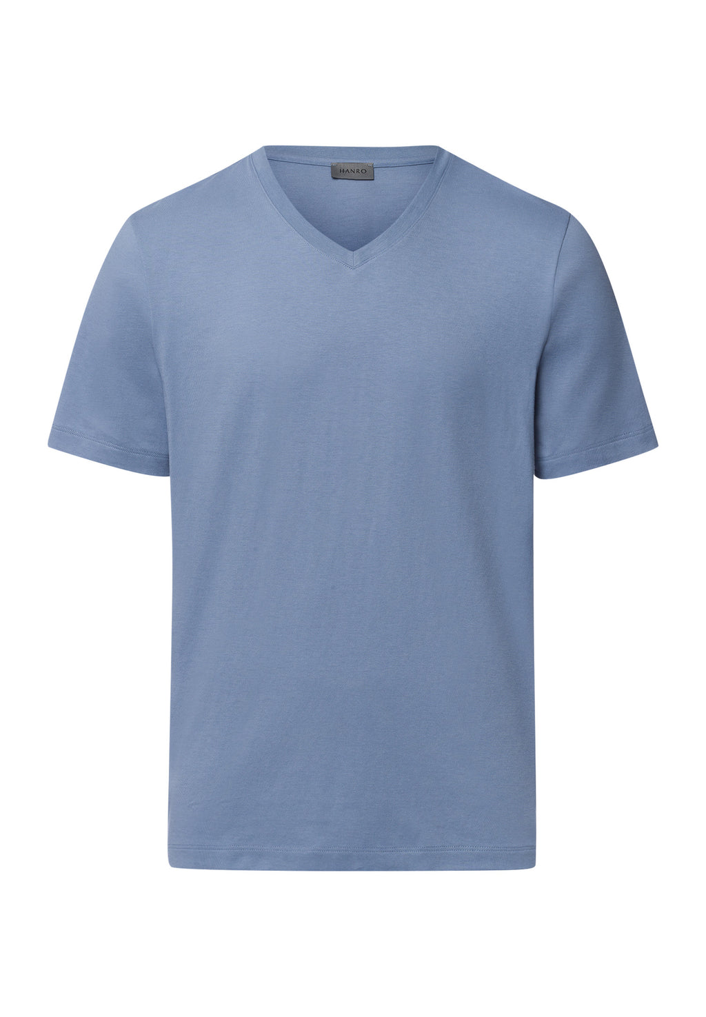 Living Shirts Jersey Cotton V-Neck T-Shirt | Dusky Aqua 75051-2586