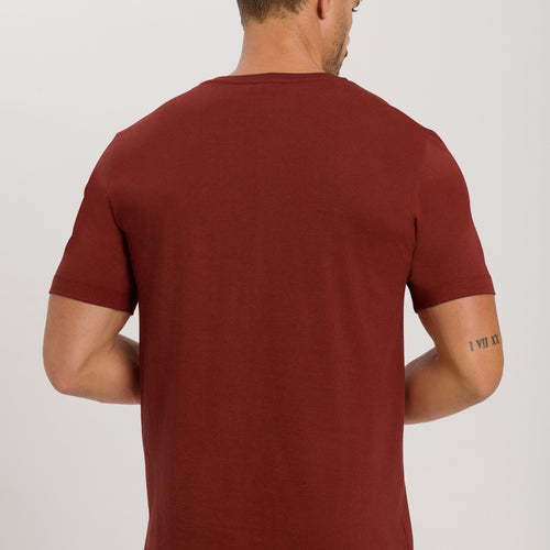 75051 Living Shirts Short Sleeve V-Neck Shirt - 2750 Russet Brown