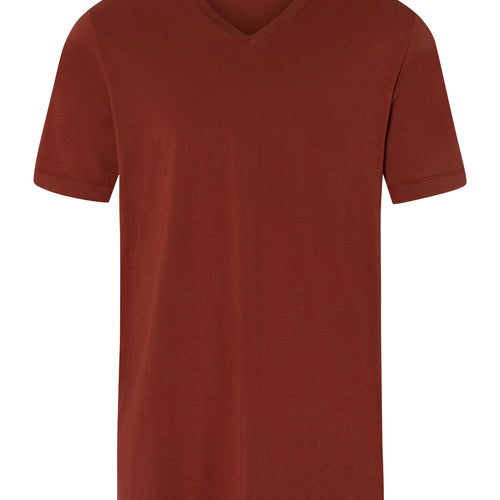 75051 Living Shirts Short Sleeve V-Neck Shirt - 2750 Russet Brown