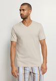 Living Shirts Jersey Cotton V-Neck T-Shirt | Moon 75051-2824