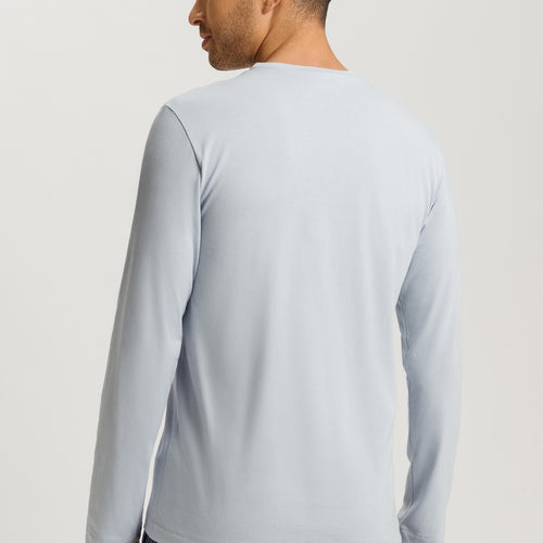 Living Shirts Cotton Crew Neck Top | White Topaz 75053-2125