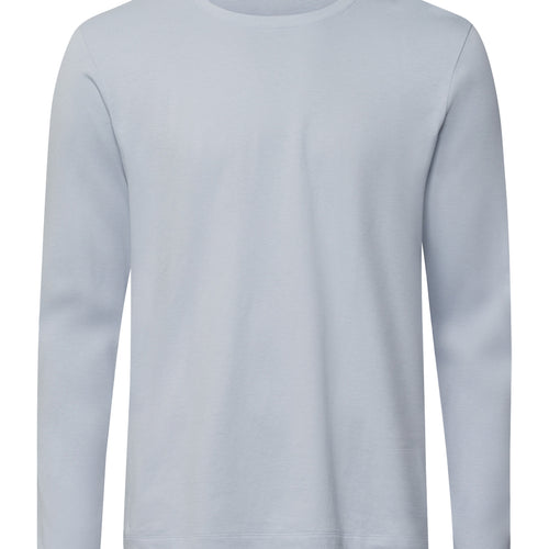 Living Shirts Cotton Crew Neck Top | White Topaz 75053-2125