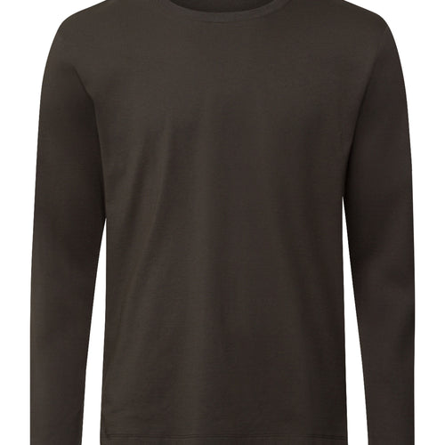 Living Shirts Cotton Crew Neck Top | Earthy Ink 75053-2147