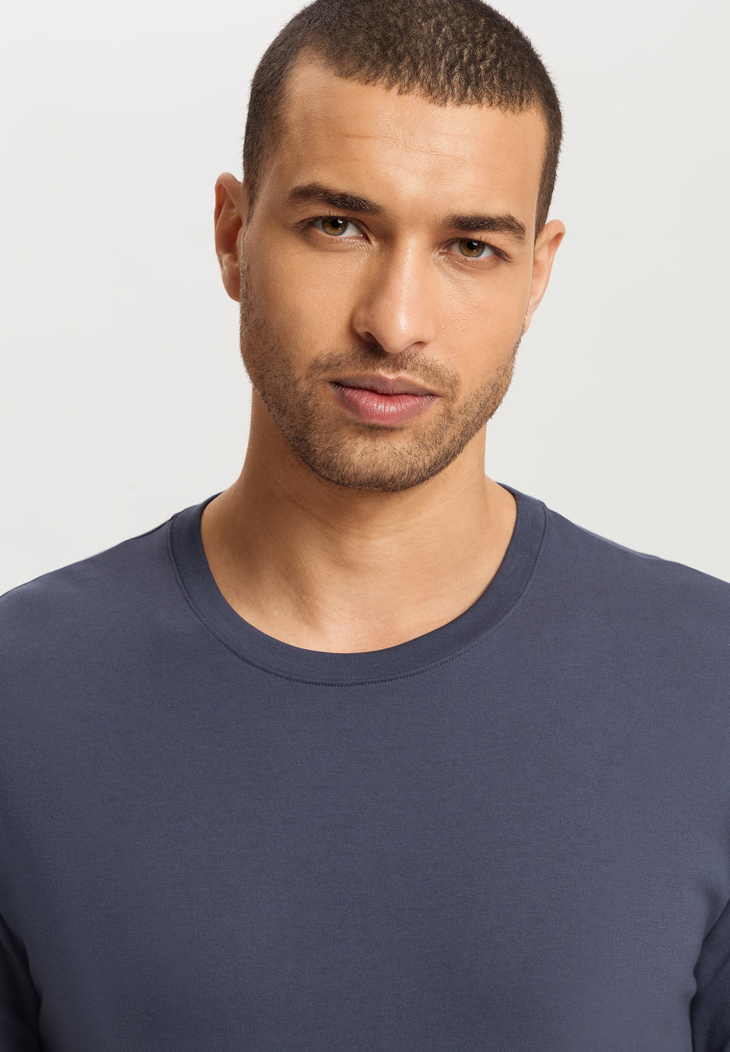Living Shirts Cotton Crew Neck Top | Ombre Blue 75053-2635