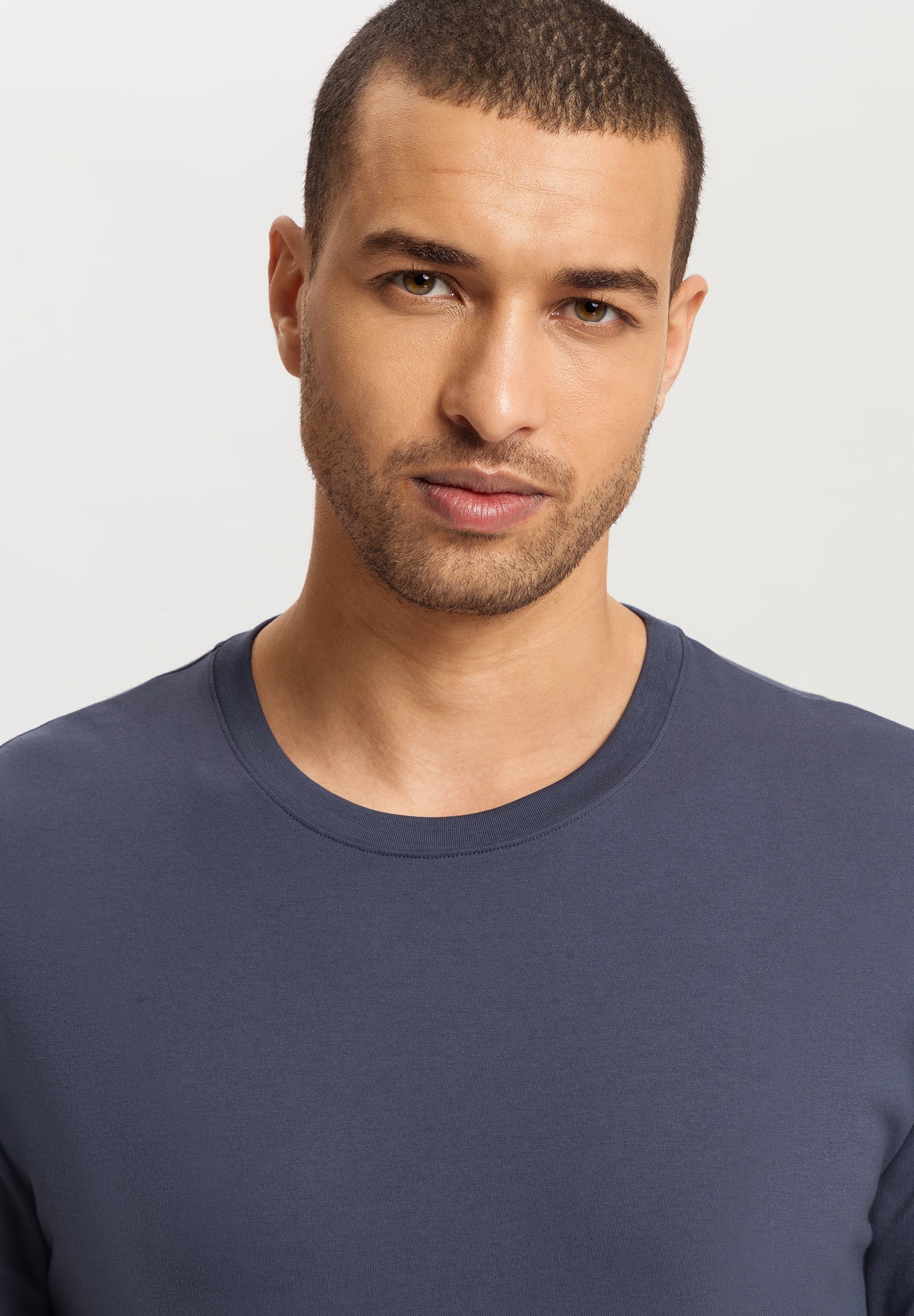 Living Shirts Cotton Crew Neck Top | Ombre Blue 75053-2635