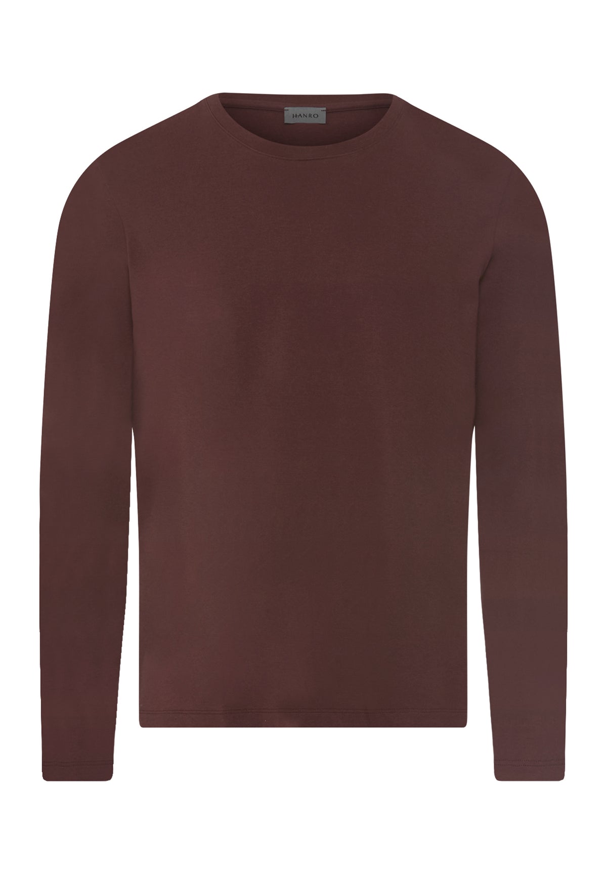 Living Shirts Cotton Crew Neck Top | Glazed Chocolate 75053-2794