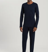 75097 Night & Day L/Slv Henley Pajama - 1610 Deep Navy