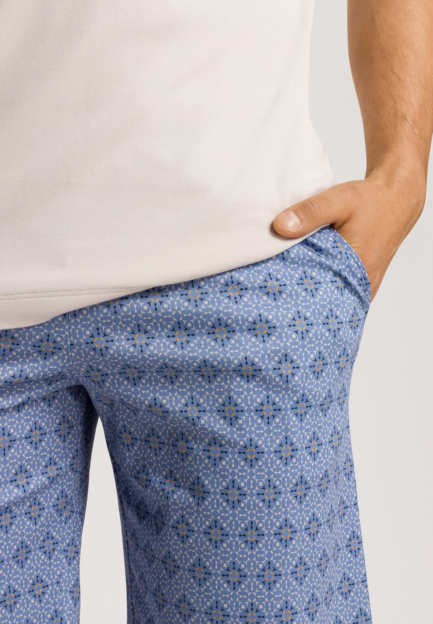 75107 Night & Day Short Sleeve Pajama Set - 2885 Blue Mosaic