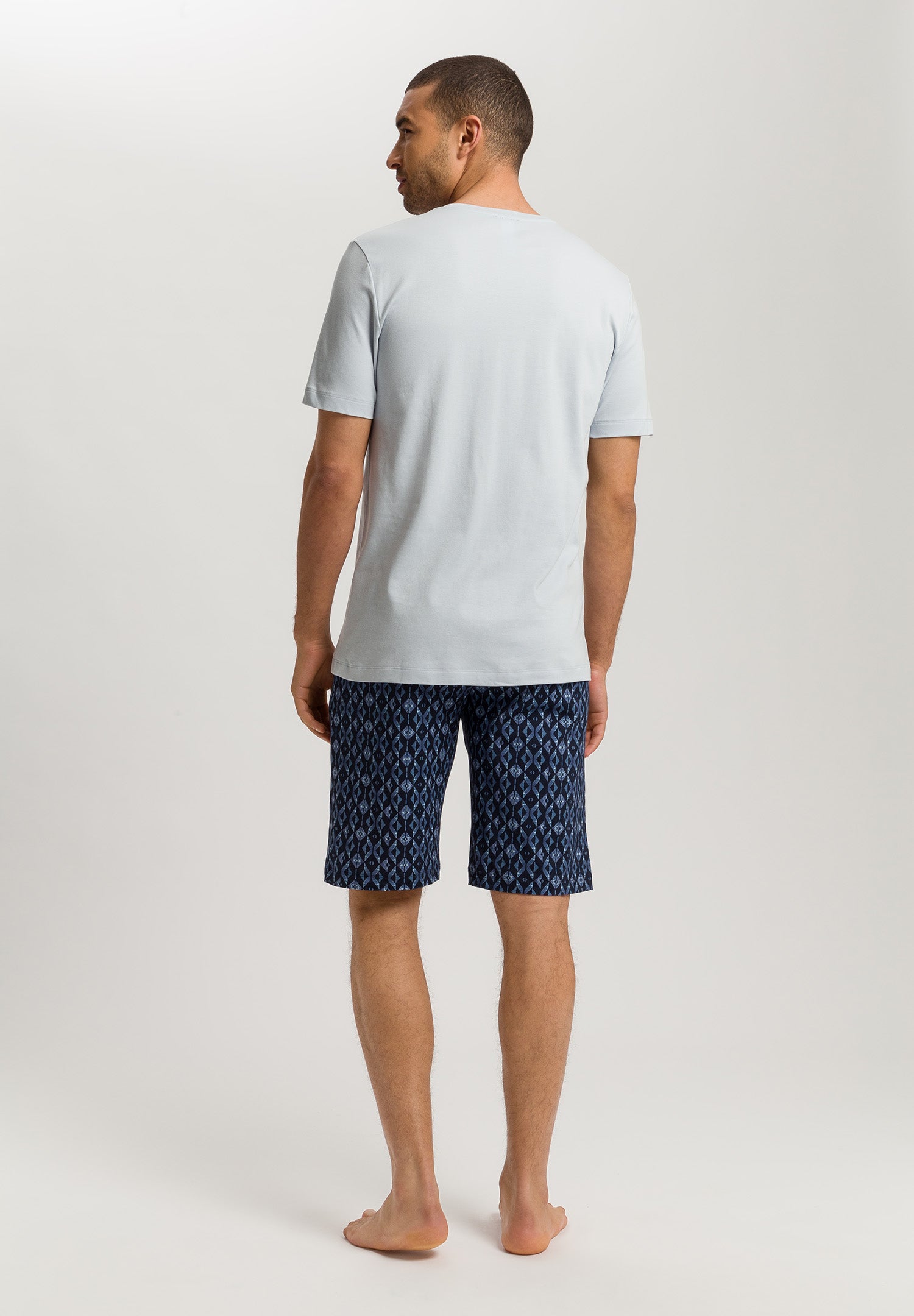 Night And Day Cotton Pajama Set | Blue Diamonds 75107-3023