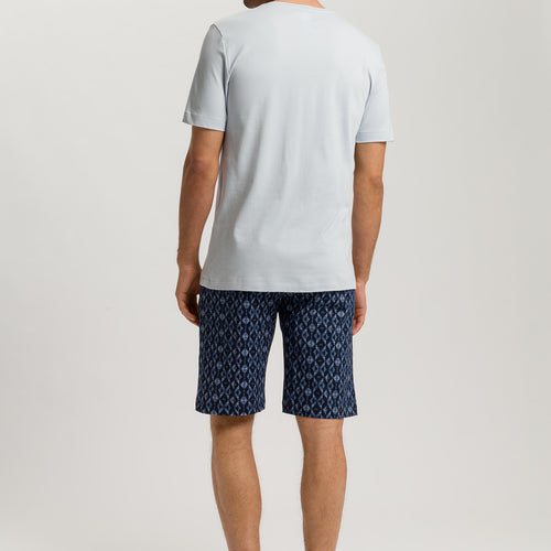Night And Day Cotton Pajama Set | Blue Diamonds 75107-3023