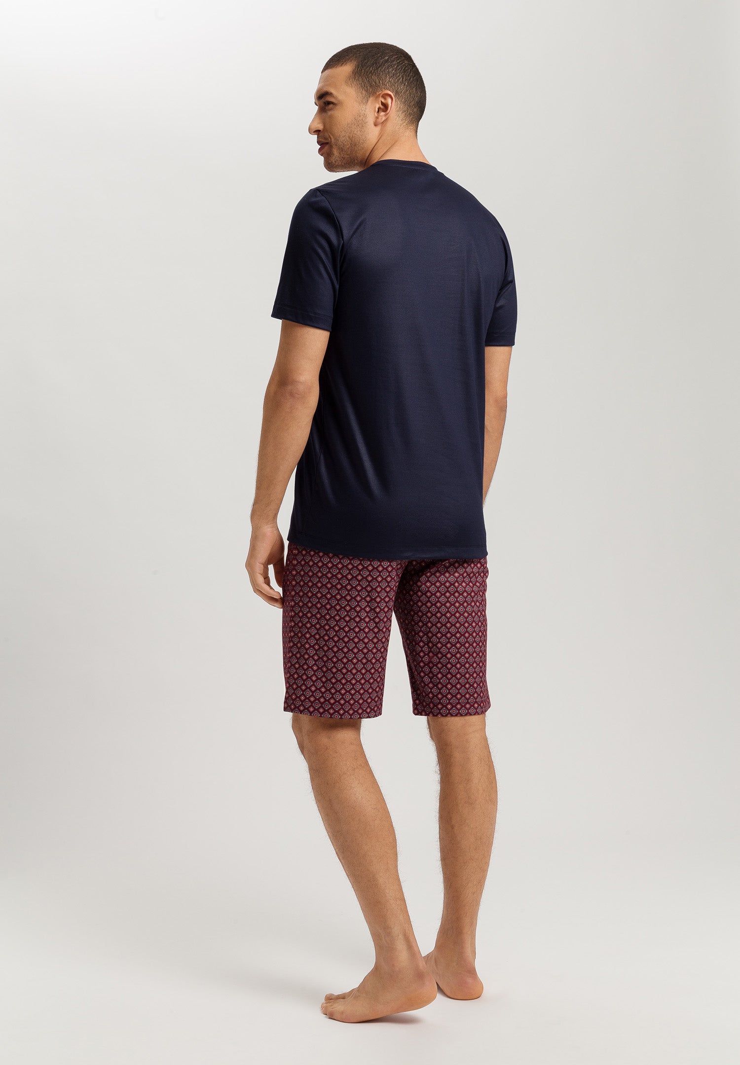 Night And Day Cotton Pajama Set | Red Gems Print 75110-3036