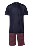 Night And Day Cotton Pajama Set | Red Gems Print 75110-3036