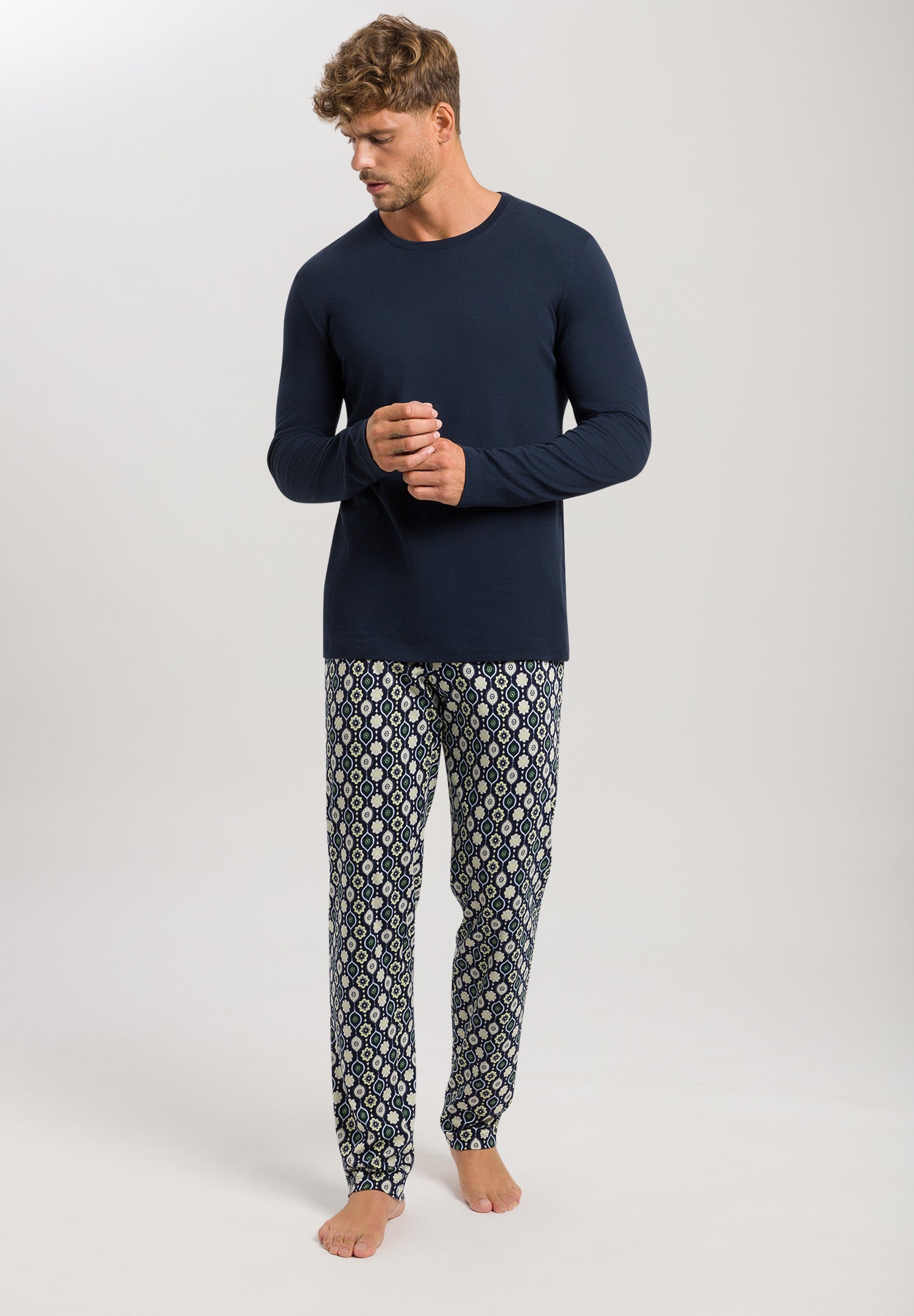 75111 Night & Day Long Sleeve Pajama Set - 1231 Stitched Minimal