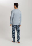 Night And Day Cotton Pajama Set | Night Blue Tiles 75111-3013