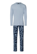 Night And Day Cotton Pajama Set | Night Blue Tiles 75111-3013