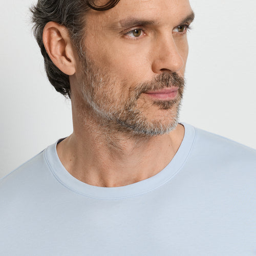 Night And Day Crew Neck Cotton Pajama Set | Squared Harmony 75111-3100