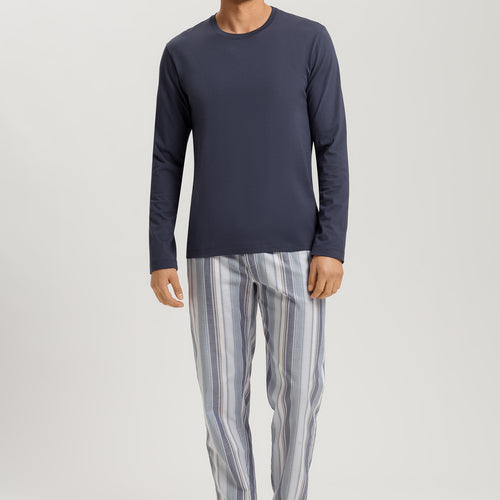 Night And Day Pants Woven | Smokey Blue Stripe 75114-3039