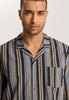 75115 Night & Day Long Sleeve Pajama Woven Set - 2886 Ocean Stripe