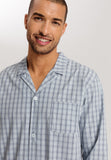 Night And Day Woven Cotton Pajama Set | Sea Breeze Check 75115-3017