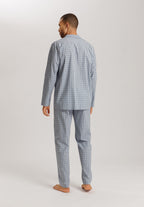 Night And Day Woven Cotton Pajama Set | Sea Breeze Check 75115-3017