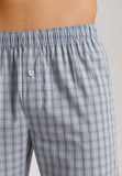 Night And Day Woven Cotton Pajama Set | Sea Breeze Check 75115-3017