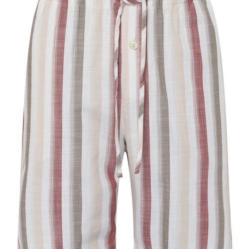 75117 Night & Day SHORT WOVEN PANT - 2876 Russet Beige Stripe