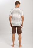 75120 Night & Day Short Pajama - 2878 Cedar Stripes