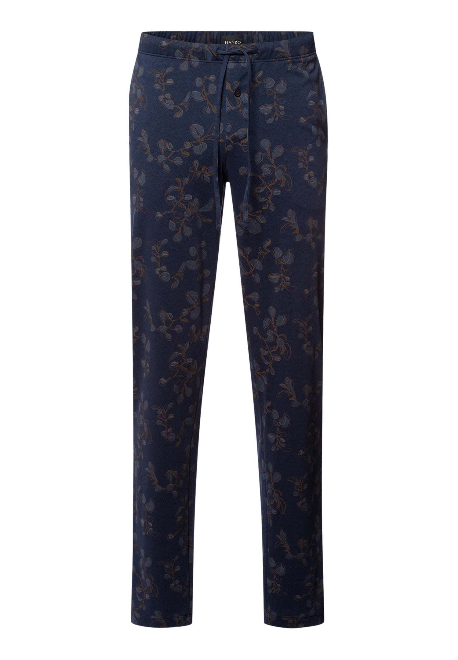 Night And Day Knit Lounge Pant | Navy Ink Leaves 75216-3033