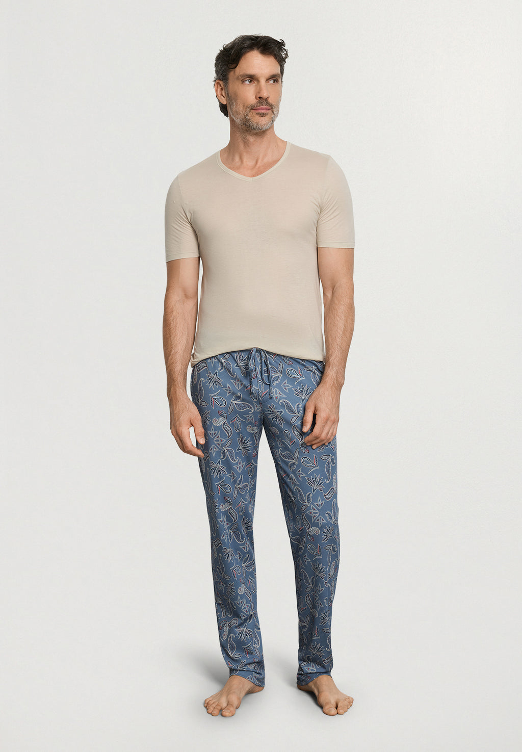 Night And Day Knit Lounge Pant | Seaside Paisley 75216-3102