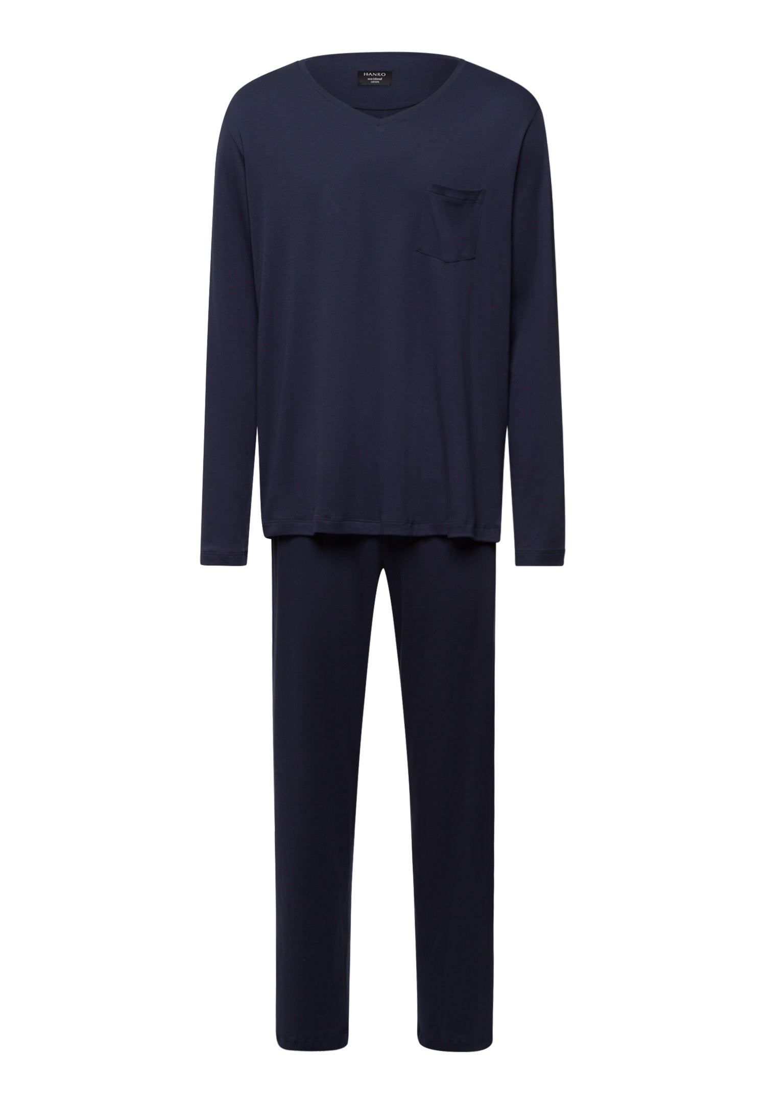 Sea Island Cotton Long Sleeve Pajama | Black Iris 75284-496