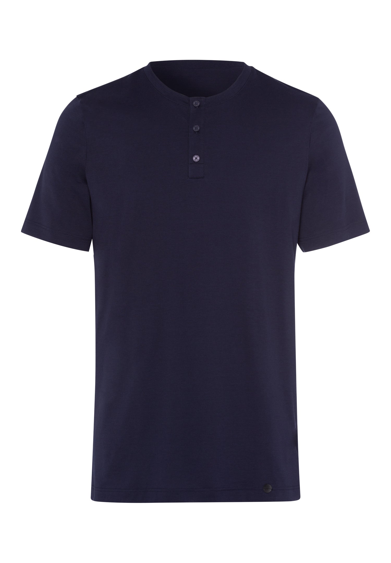 75318 Night & Day Short Sleeve Henley Shirt - 496 Black Iris