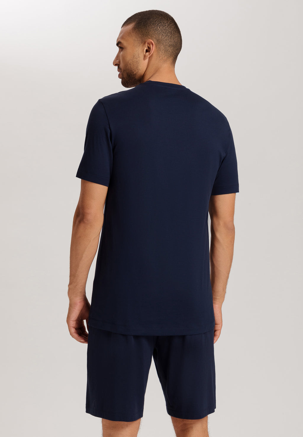 Night & Day Soft Cotton Crew Neck T-Shirt | Deep Navy 75430-1610