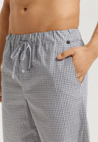 Night And Day Cotton Woven Drawstring Shorts | Shaded Check 75433-1097
