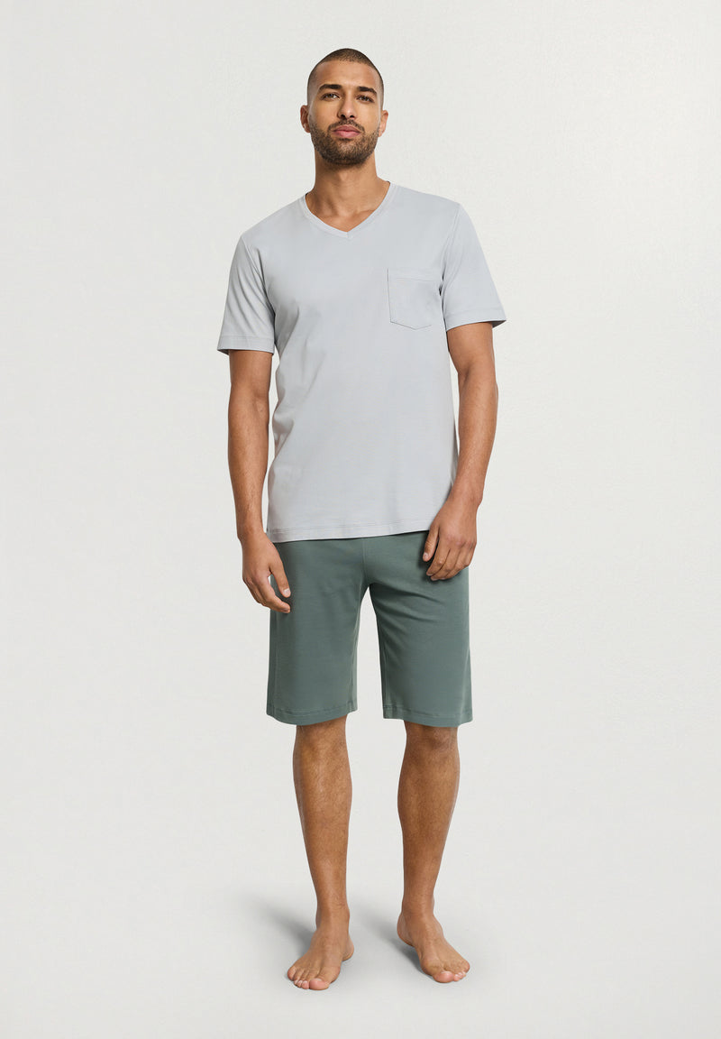 Night And Day Short Sleeve Short Pajama Set | Studio Green 75440-2739