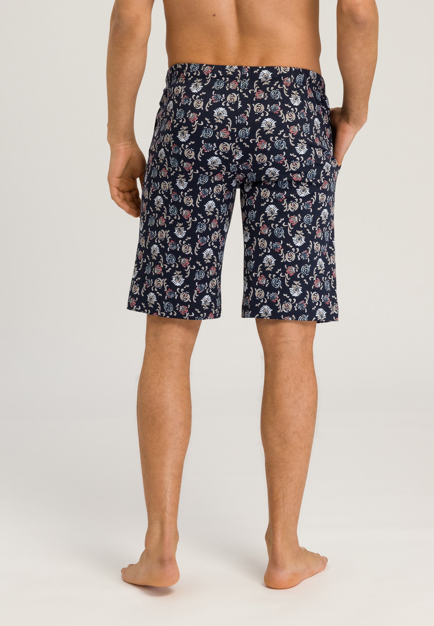 75513 Night And Day SHORT KNIT PANT - 1248 Navy Botany Print