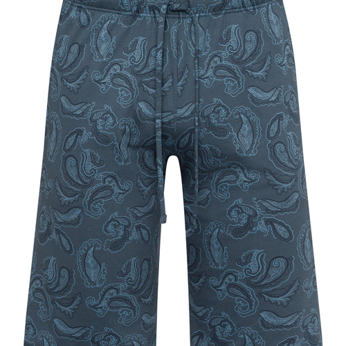 Night And Day Short Knit Pant | Aqua Paisley 75513-2397