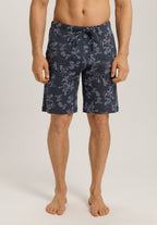 Night And Day Short Knit Pant | Aqua Ink Leaves 75513-3025