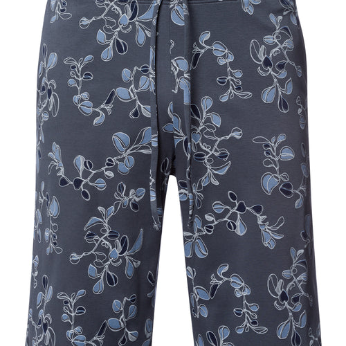 Night And Day Short Knit Pant | Aqua Ink Leaves 75513-3025