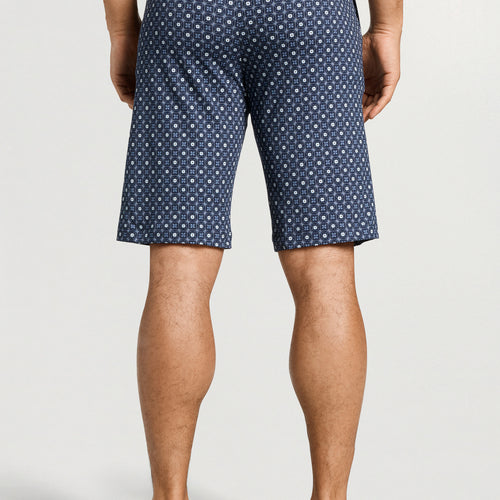 Night And Day Drawstring Cotton Shorts | Squared Harmony 75513-3100