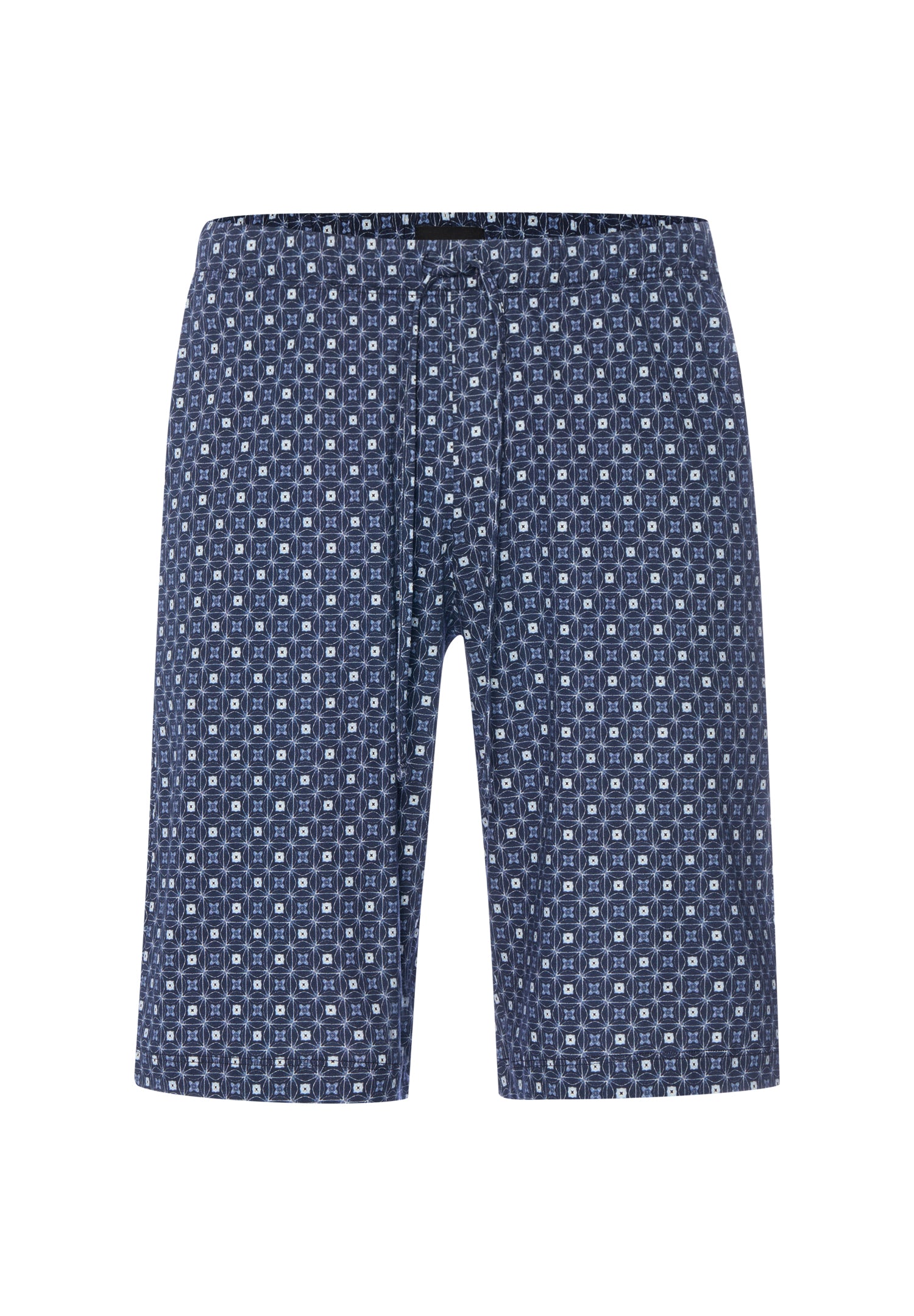 Night And Day Drawstring Cotton Shorts | Squared Harmony 75513-3100