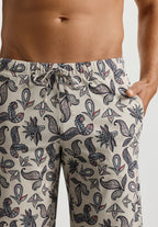 Night And Day Drawstring Cotton Shorts | Maritime Paisley 75513-3101