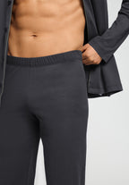 Night And Day Button Front Cotton Pajama Set | Charcoal Art 75587-2678